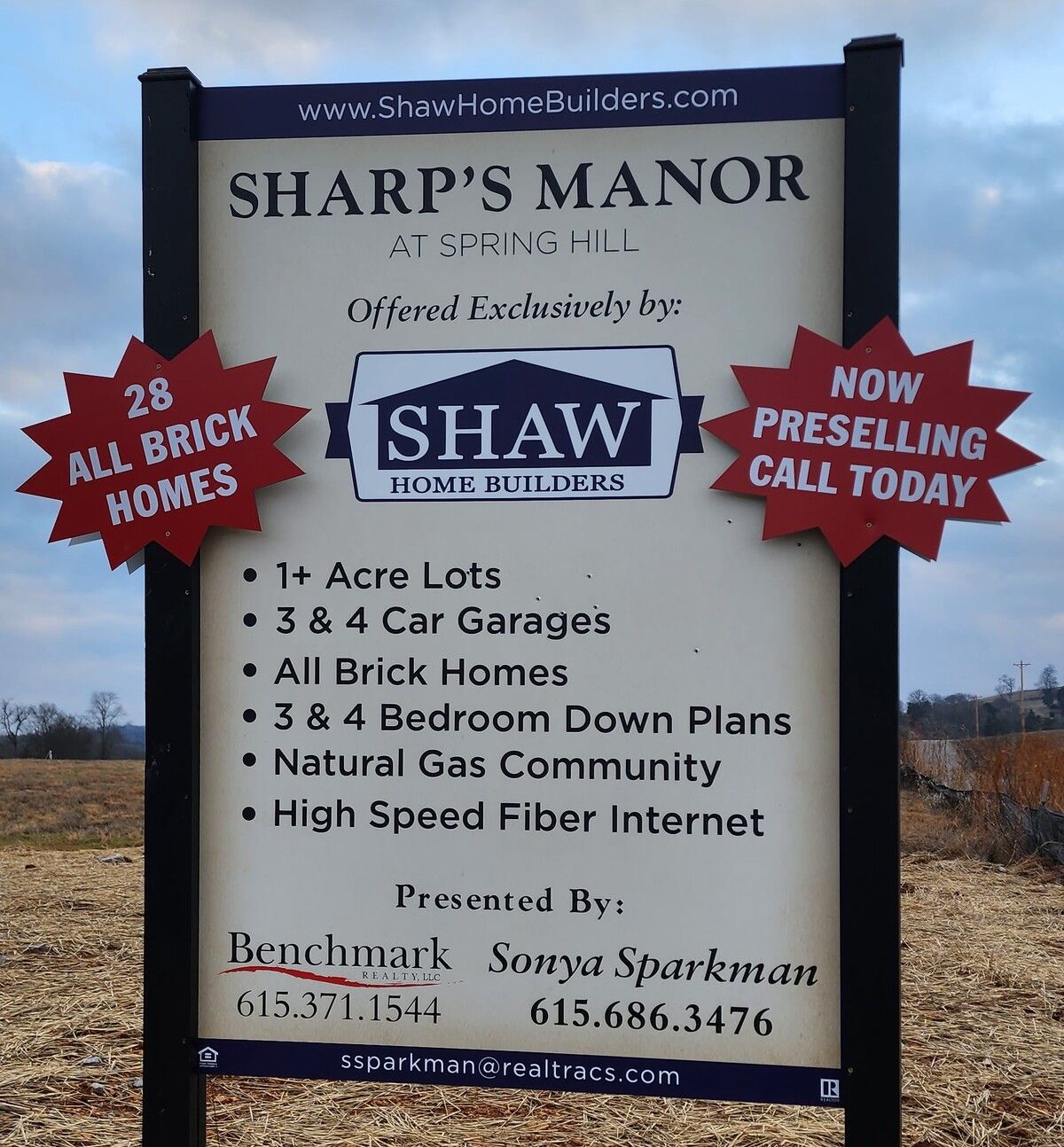 Sharp Manor Sign